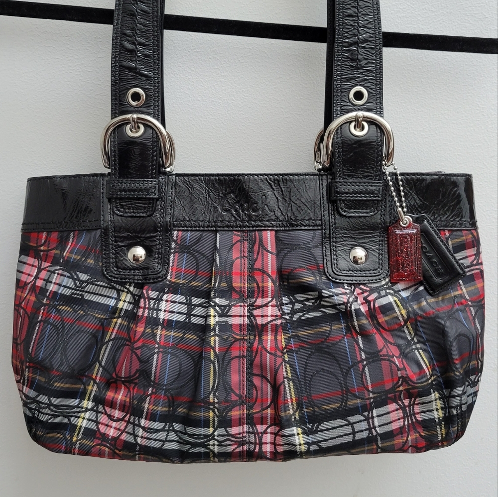 Coach Poppy Tartan Shoulder bag